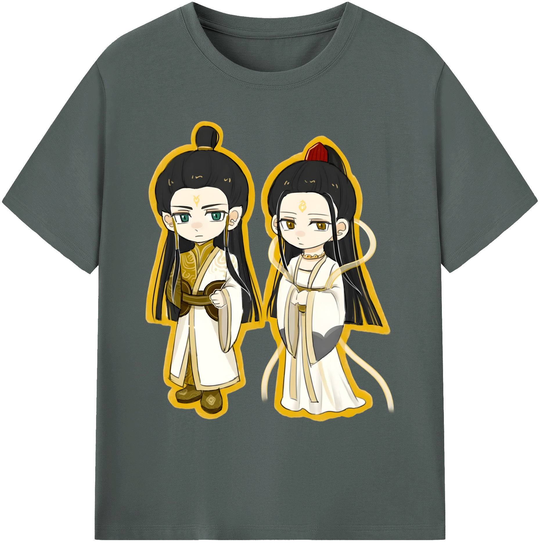 （画像用） Ne Zha 2 ナタ 魔童の大暴れ 綿100％ メンズ半袖Tシャツ｜肌触りやわらか＆通気性